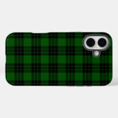 Graham tartan groene zwarte pleister Case-Mate iPhone case (Achterkant (horizontaal))