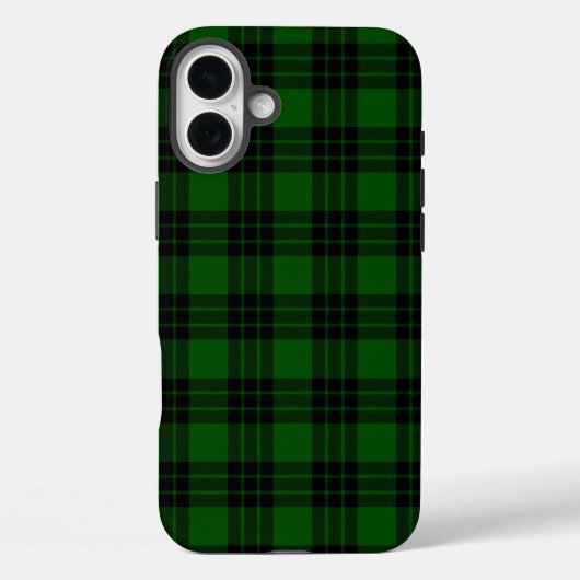 Graham tartan groene zwarte pleister Case-Mate iPhone case (Achterkant)