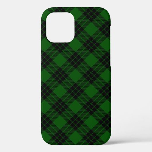 Graham tartan groene zwarte pleister Case-Mate iPhone case (Achterkant)