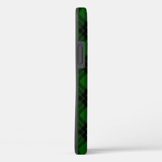 Graham tartan groene zwarte pleister Case-Mate iPhone case (Achterkant / Rechts)