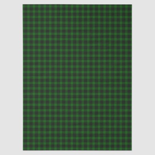 Graham tartan groene zwarte pleister tissuepapier (Voorkant)