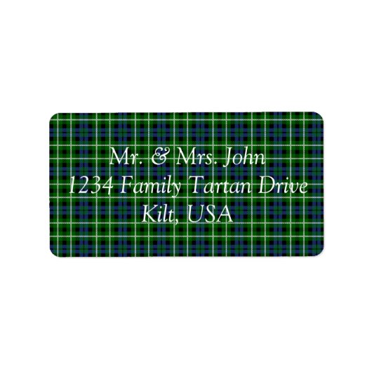 Graham Tartan Label (Voorkant)