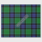 Graham Tartan met de achternaam Cadeaupapier (Vlak)