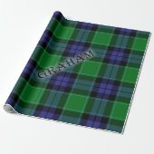 Graham Tartan met de achternaam Cadeaupapier (Uitgerold)