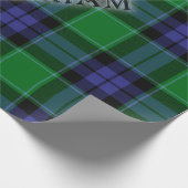 Graham Tartan met de achternaam Cadeaupapier (Hoek)