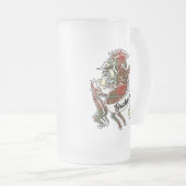 Graham Tartan Unicorn Matglas Bierpul (Voorkant rechts)