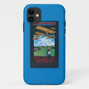 Grahame-White En Vliegtuig boven Luchthaven Poster iPhone 11 Hoesje