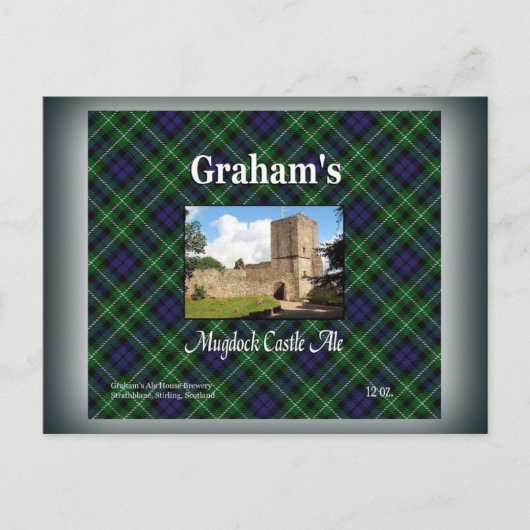 Graham's Mugdock Castle Ale Briefkaart (Voorkant)