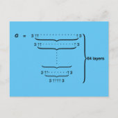 "GRAHAM'S NUMBER" BRIEFKAART (Voorkant)