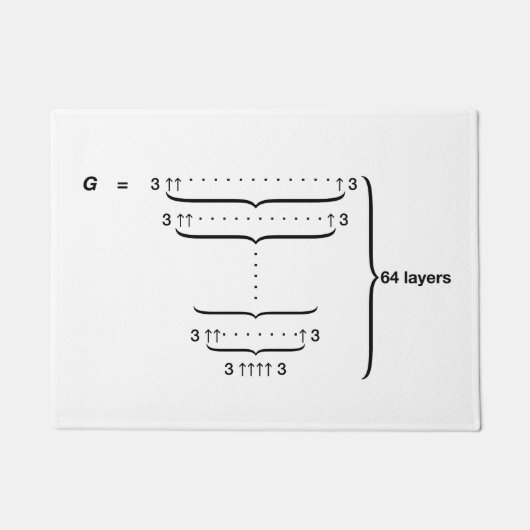 "GRAHAM'S NUMBER" DEURMAT (Voorkant)