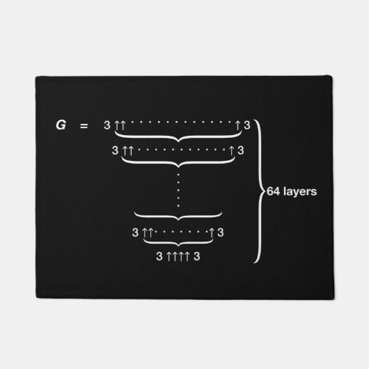 "GRAHAM'S NUMBER" DEURMAT (Voorkant)