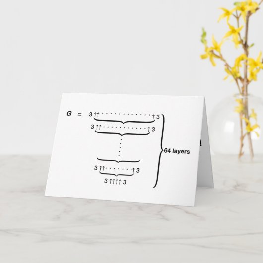 "GRAHAM'S NUMBER - Zo hou ik van je!" Kaart (Gele Bloem)