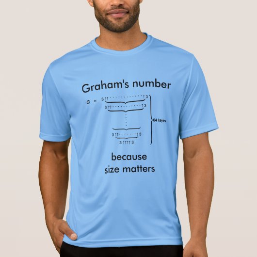 "Graham's nummer. . . omdat grootte belangrijk is" T-shirt (Voorkant)
