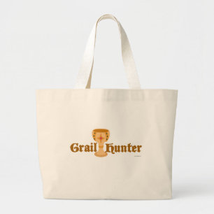 Grail Hunter Fun Collector Motto Art Slogan Grote Tote Bag