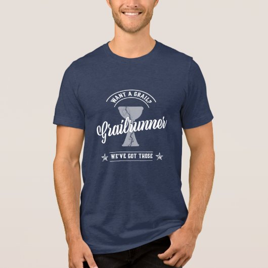 Grailrunner-premie Tri-Blend Shirt (Voorkant)