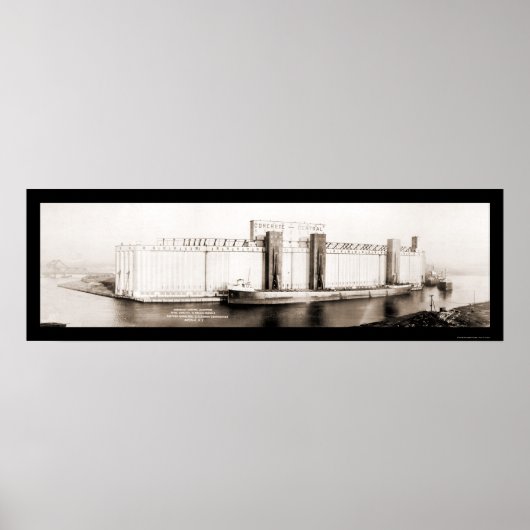 Grain Elevator Buffalo Foto 1919 Poster (Voorkant)