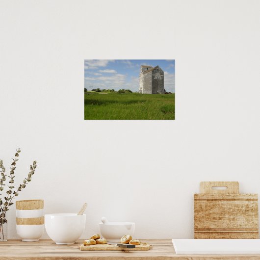 Grain Elevator Print Manitoba Landscape Posters (Keuken)