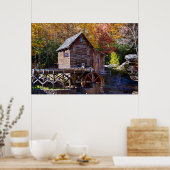 Grain Mill, Babcock, West Virginia Poster (Keuken)