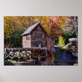 Grain Mill, Babcock, West Virginia Poster (Voorkant)