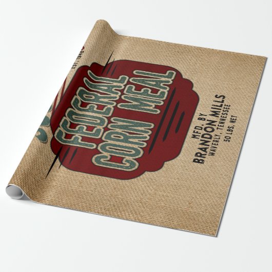 Grain Sack Cadeaupapier (Uitgerold)