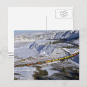 Grain train, Alberta, Canada Winter Briefkaart (Voorkant / Achterkant)