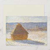 Grainstack in de ochtend, Sneeuw Effect door Claud (Voorkant / Achterkant)