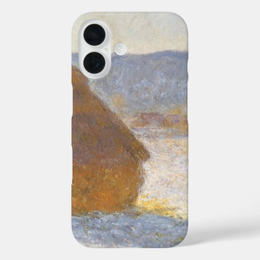 Grainstack in de ochtend, Sneeuw Effect door Claud Case-Mate iPhone Case (Achterkant)