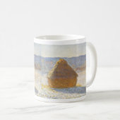 Grainstack in Morning, sneeuweffect door Claude Mo Koffiemok (Voorkant rechts)