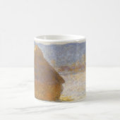 Grainstack in Morning, sneeuweffect door Claude Mo Koffiemok (Center)