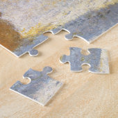 Grainstack in Morning, sneeuweffect door Claude Mo Legpuzzel (Zijkant)