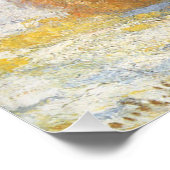 Grainstack in Morning, sneeuweffect door Claude Mo Perfect Poster (Hoek)