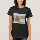 Grainstack in Morning, sneeuweffect door Claude Mo T-shirt (Voorkant)