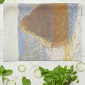 Grainstack in Morning, sneeuweffect door Claude Mo Theedoek (Gevouwen)