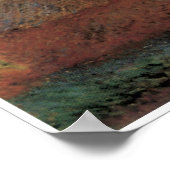 Grainstacks bij Giverny, Sunset, 1888-89 Poster (Hoek)