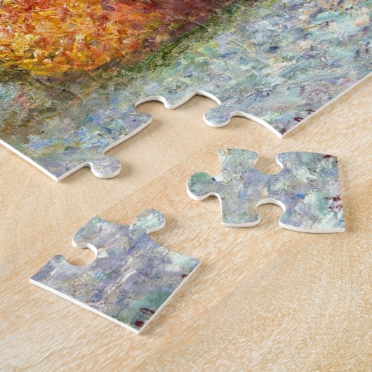 Grainstacks White Frost Monet Fine Art Legpuzzel (Zijkant)