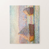 Grainstacks White Frost Monet Fine Art Legpuzzel (Verticaal)