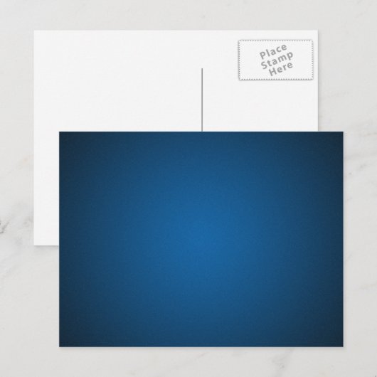 Grainy Blue-Black Vignette Briefkaart (Voorkant / Achterkant)