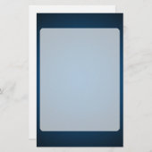 Grainy Blue-Black Vignette Briefpapier (Voorkant / Achterkant)