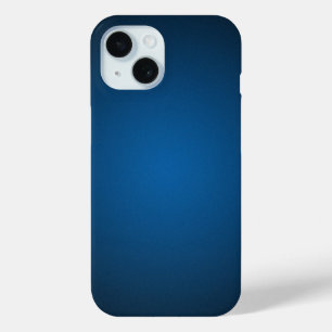 Grainy Blue-Black Vignette iPhone 15 Case