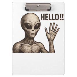 Grainy Encounter: de buitenaardse begroeting Klembord