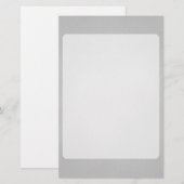 Grainy Gray Artsy Background Briefpapier (Voorkant / Achterkant)