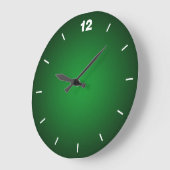 Grainy Green-Black Ombre Vignette Grote Klok (Hoek)