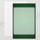 Grainy Green-Black Vignette Briefpapier (Voorkant / Achterkant)