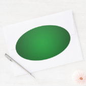 Grainy Green-Black Vignette Ovale Sticker (Envelop)