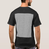 Grainy Plain Grey Kleurontwerp T-shirt (Achterkant)