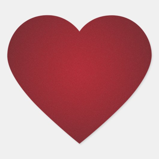 Grainy Red-Black Vignette Hart Sticker (Voorkant)
