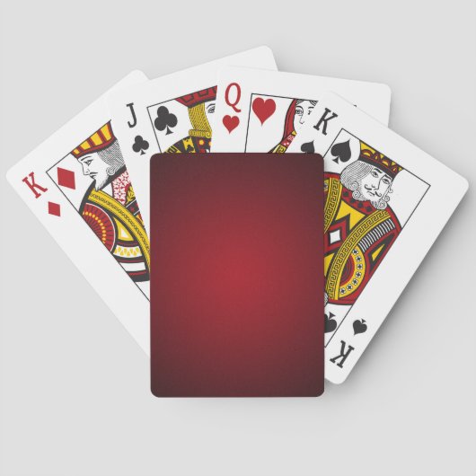 Grainy Red-Black Vignette Pokerkaarten (Achterkant)
