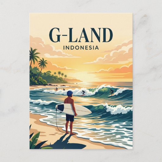 Grajagan-baai Indonesië Briefkaart (Voorkant)