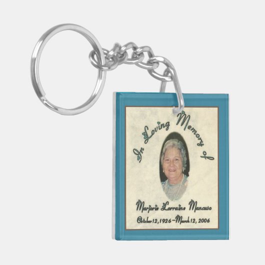 Gram en Grote Pop Mancuso dubbelzijdige Sleutelhan Sleutelhanger (Voorkant Links)