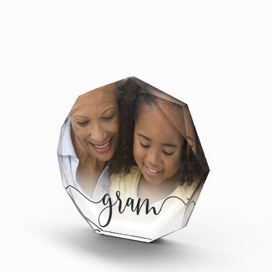 Gram | Grandma Script Overlay Fotoblokken (Rechts)